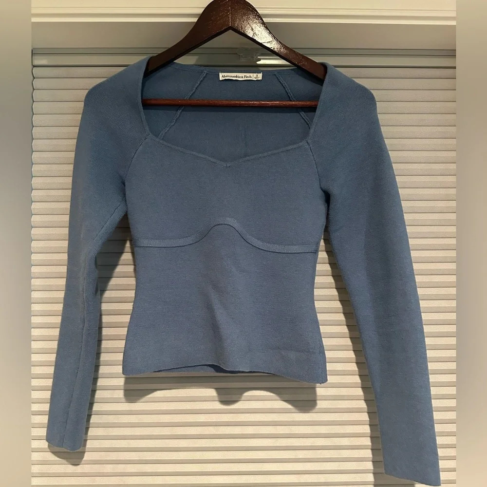 Blue A&F sweater